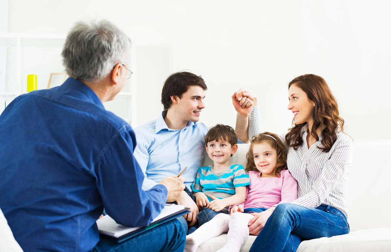 Family sharing a warm, supportive moment together